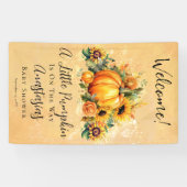 Ein kleiner Pumpkin | Sonnenblumen Herbstdusche Banner (Horizontal)