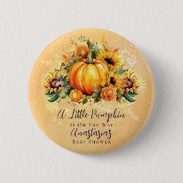 Ein kleiner Pumpkin | Sonnenblumen Herbstdusche Button