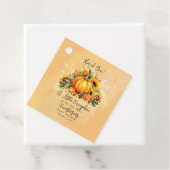 Ein kleiner Pumpkin | Sonnenblumen Herbstdusche Geschenkanhänger (Beispiel)
