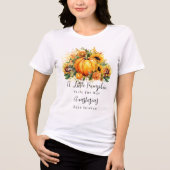 Ein kleiner Pumpkin | Sonnenblumen Herbstdusche Tri-Blend Shirt (Vorderseite)