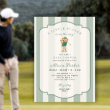 Ein kleiner Putter auf dem Weg Golf-Baby-Party
