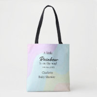 Ein kleiner Regenbogen ist auf dem Weg Baby Shower