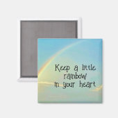 Ein kleiner Regenbogen Magnet (Vorderseite/Rückseite)