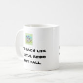 Ein kleiner Rhino Kaffeetasse (Vorderseite Links)
