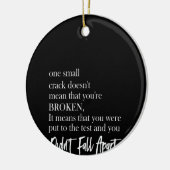 Ein kleiner Riss ist nicht gemein, dass du kaputt Keramik Ornament (Links)