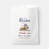 Ein kleiner Rookie auf dem Weg - Baseball Baby Dus Geschenktütchen (Vorderseite)