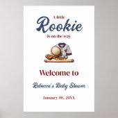 Ein kleiner Rookie auf dem Weg - Baseball Baby Dus Poster (Vorne)
