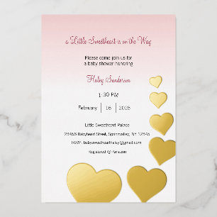 Ein kleiner Schatz ist auf dem Weg Einladung