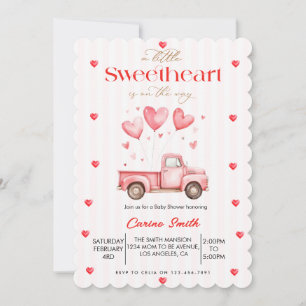Ein kleiner Schatz LKW Baby Shower Einladung