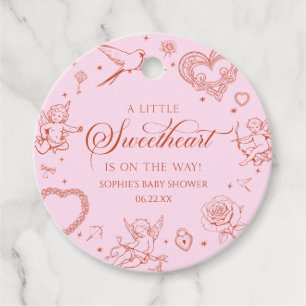 Ein kleiner Schatz zum Valentinstag Baby Shower Geschenkanhänger