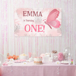 Ein kleiner Schmetterling dreht einen! Banner