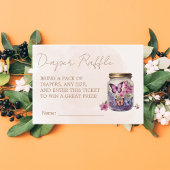 Ein kleiner Schmetterling in einem Glas Floral Bab Begleitkarte