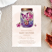 Ein kleiner Schmetterling in einem Glas Floral Bab Einladung