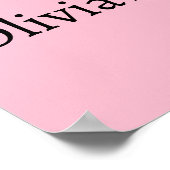 Ein kleiner Schmetterling ist auf dem Weg, Baby Du Poster (Ecke)