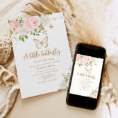 Ein kleiner Schmetterling ist auf dem Weg nach Gol Einladung