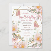 Ein kleiner Schmetterling ist auf dem Weg nach Pin Einladung (Vorderseite)