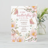 Ein kleiner Schmetterling ist auf dem Weg nach Pin Einladung (Stehend Vorderseite)