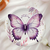 Ein kleiner Schmetterling ist auf dem Weg zur Baby Pappteller