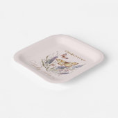 Ein kleiner Schmetterling ist auf dem Weg zur Baby Pappteller (Gewinkelt)