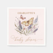 Ein kleiner Schmetterling ist auf dem Weg zur Baby Serviette (Vorderseite)