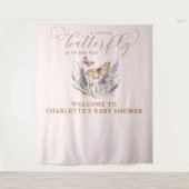 Ein kleiner Schmetterling ist auf dem Weg zur Baby Wandteppich (Vorderseite)