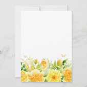 Ein kleiner Schmetterling ist auf dem Weg zur Gold Einladung (Rückseite)