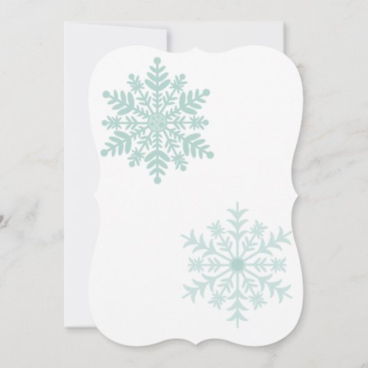 Ein kleiner Schneegel Einladung (Rückseite)