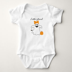 Ein kleiner Schrei ist fast fällig Orange Mädchen Baby Strampler