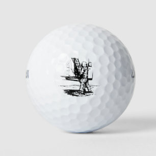 Ein kleiner Schritt Apollo 11 Mondlandung Golfball