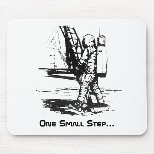 Ein kleiner Schritt Apollo 11 Mondlandung Mousepad (Vorne)