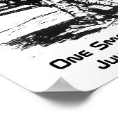 Ein kleiner Schritt Apollo 11 Mondlandung Poster (Ecke)