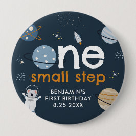 Ein kleiner Schritt für den Weltraum Erste Geburts Button