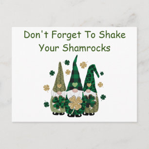 Ein kleiner Shamrock-Humor Postkarte