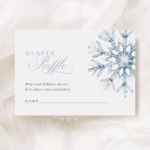 Ein kleiner Snowflake-Boy-Baby-Duschkopf-Windelwic Begleitkarte