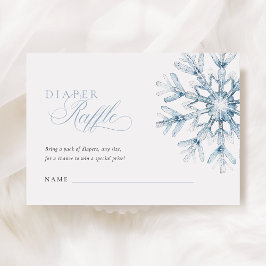 Ein kleiner Snowflake-Boy-Baby-Duschkopf-Windelwic Begleitkarte