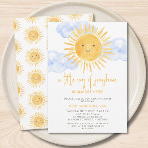 Ein kleiner Sonnenschein Baby Shower  Einladung