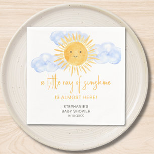 Ein kleiner Sonnenschein Boho-Baby-Party Serviette