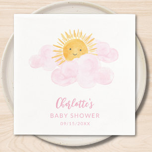 Ein kleiner Sonnenstrahl - Babyparty für Mädchen Serviette