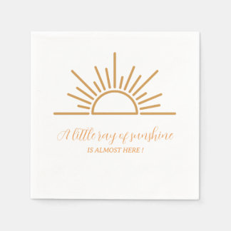 Ein kleiner Sonnenstrahl Boho Baby Shower  Serviette