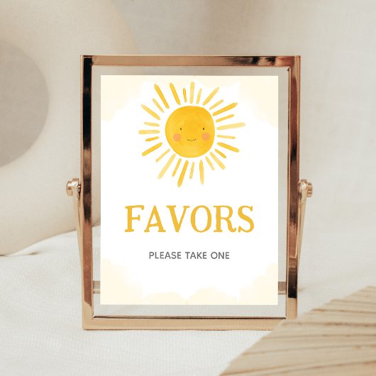 Ein kleiner Sonnenstrahl Favoriten Schild