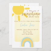 Ein kleiner Sonnenstrahl ist fast hier Baby Einladung (Vorne/Hinten)