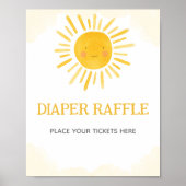 Ein kleiner Sonnenstrahl Windel Raffel Schild (Vorne)