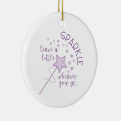 Ein kleiner Spargel Keramik Ornament (Rechts)