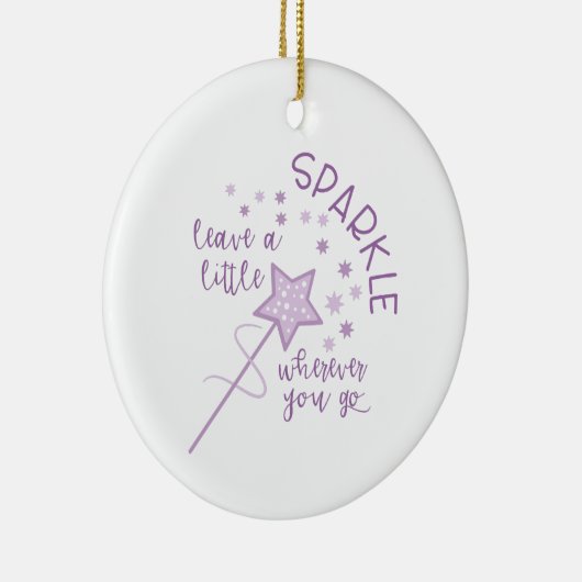 Ein kleiner Spargel Keramik Ornament (Rechts)