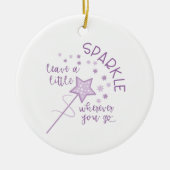 Ein kleiner Spargel Keramik Ornament (Vorne)