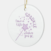 Ein kleiner Spargel Keramik Ornament (Links)