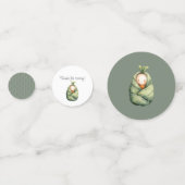 Ein kleiner Spross auf dem Way Table Konfetti (Rückseiten)