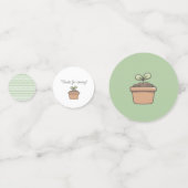 Ein kleiner Spross auf dem Way Table Konfetti (Rückseiten)