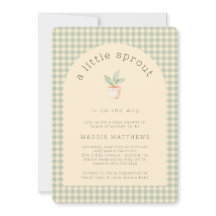 Ein kleiner Sprout ist auf dem Weg Baby Dusche