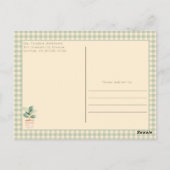 🌱 Ein kleiner Sprout ist auf dem Weg Babydusche Postkarte (Rückseite)